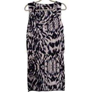 ‼️3/$10‼️3/$10‼️3/$10‼️ Kenneth Cole Blouson Dress. Sz. X-Large. Black & Ivory